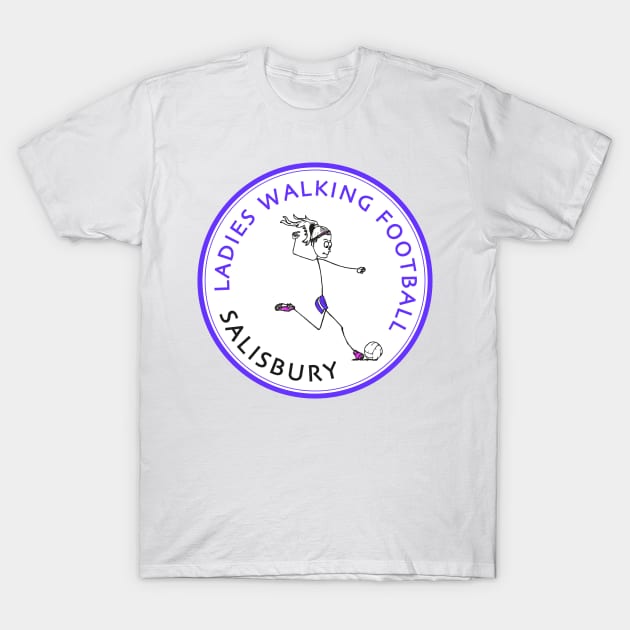 Ladies Walking Football Salisbury T-Shirt by dizzycat-biz